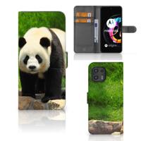 Motorola Edge 20 Lite | Telefoonhoesje | Met pasjeshouder | Panda