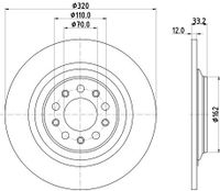 Remschijf PRO 8DD355132101