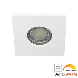 Camilla LED spot GU10 7Watt vierkant WIT IP65 dimbaar