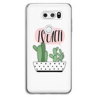 I love cacti: LG V30 Transparant Hoesje