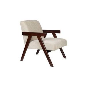 Housecraft Living Panadero Loungestoel Hout Bruin donker| Beige