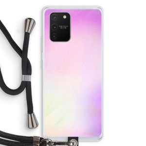 Flow mist pastel: Samsung Galaxy S10 Lite Transparant Hoesje met koord
