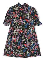 Dolce & Gabbana Kids robe courte à fleurs - Noir - thumbnail