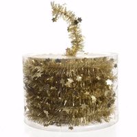 Kerst gouden sterren folieslinger Christmas Gold 700 cm - thumbnail