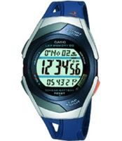 Horlogeband Casio 10093326 / STR-300-2AV Kunststof/Plastic Blauw 16mm