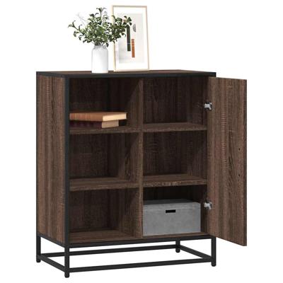 Dressoir 62x35x76 cm bewerkt hout bruin eikenkleur