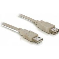 Delock 82240 Verlengkabel USB 2.0 Type-A male naar USB 2.0 Type-A female 3 m beige