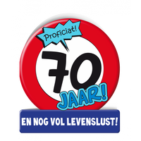 Wenskaart Verkeersbord 70 Jaar - thumbnail