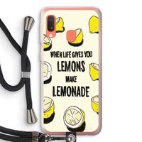 Lemonade: Samsung Galaxy A20e Transparant Hoesje met koord