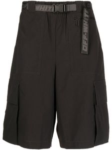 Off-White short de sport à ceinture Industrial - Noir