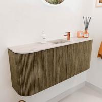 Toiletmeubel Mondiaz Joya Dlux | 103.2 cm | Meubelkleur Dusk | Faye wastafel Nata Wasbak Midden | 1 kraangat