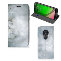 Bookcase Motorola Moto G7 Play Painting Grey - thumbnail