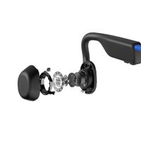 Shokz OpenMove Hoofdtelefoons Draadloos oorhaak Oproepen/muziek USB Type-C Bluetooth Blauw - thumbnail