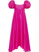 AZEEZA robe Rory mi-longue en soie - Rose