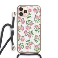 Kleine roosjes: iPhone 11 Pro Transparant Hoesje met koord