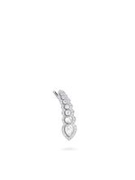 David Morris bijou d'oreille Rose Cut orné de diamants - Argent