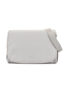 Emporio Armani Kids sac à langer à plaque logo - Gris