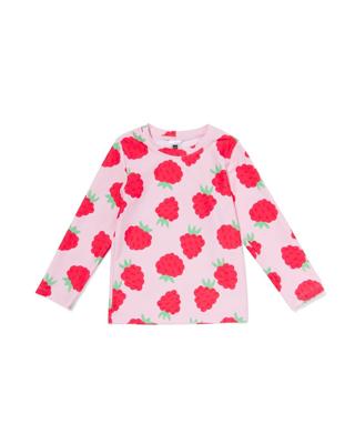 HEMA Kinderzwemshirt UV-beschermend Frambozen Roze (roze)