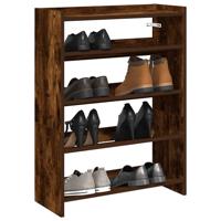 VidaXL Schoenenrek 60x25x62 cm bewerkt hout gerookt eikenkleurig