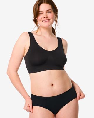 HEMA Dameshipster katoen - 2 stuks zwart (zwart)