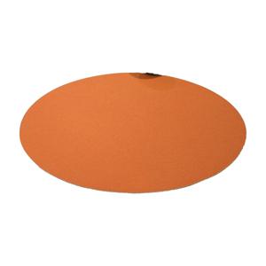 Wicotex Placemats Uni - oranje - rond 38 cm - anti slip laag - Teflon coating toplaag