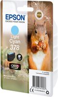 Epson inktcartridge 378, 360 pagina&apos;s, OEM C13T37854010, licht cyaan