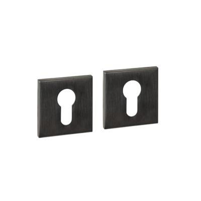 Intersteel Cilinderrozetten verdekt 53x53x6mm PVD Antraciet