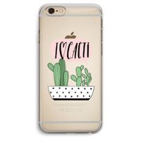I love cacti: iPhone 6 Plus / 6S Plus Transparant Hoesje