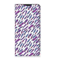 Xiaomi Redmi 9 Hoesje met Magneet Feathers Color - thumbnail