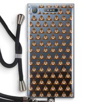 Poop emoji: Sony Xperia XZ1 Transparant Hoesje met koord