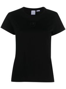 PINKO t-shirt en coton à logo brodé - Noir