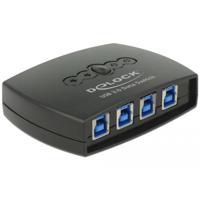 Delock 87724 USB 3.2 Gen 1-schakelaar (USB 3.0) Zwart