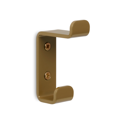 LIROdesign kapstok haak dubbel (goud) LIROdesign kapstok haak dubbel (goud)