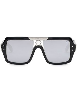 Philipp Plein Eyewear lunettes de soleil à monture carrée - Noir
