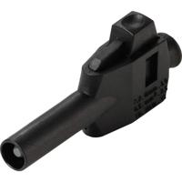 VOLTCRAFT MP-4 Laboratoriumstekker met klemaansluiting Stekker, recht Stift-Ø: 4 mm Zwart 50 stuk(s) Box