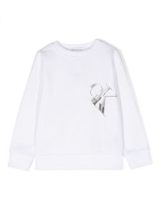 Calvin Klein Kids sweat à logo imprimé - Blanc