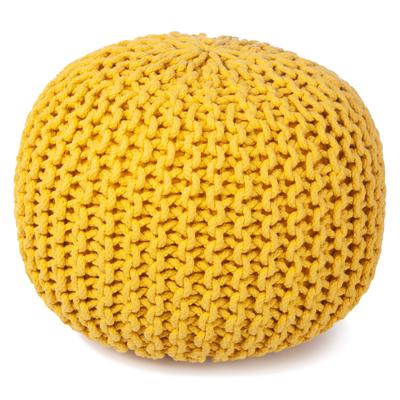 Bundy poef geel Ø40cm H32cm
