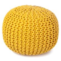 Bundy poef geel Ø40cm H32cm