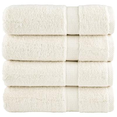 VidaXL Badhanddoeken solund 4 st 600 g/m² 100x150 cm