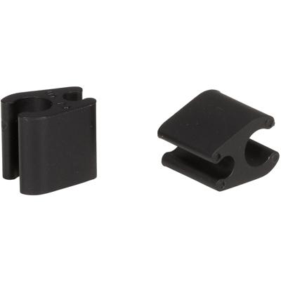 Elvedes kabelclips duo zwart 4,1+5mm zwart (p/10) cp2020102