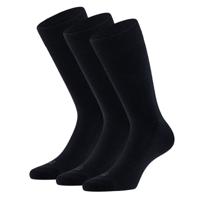 Apollo Merinowollen Sokken Badstof Zool 3-pack Navy-39/42