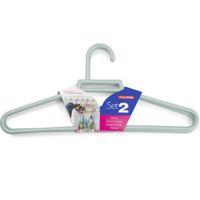 Plasticforte Kledinghangers - 2x - mintgroen - kunststof - 41 cm