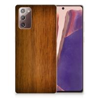 Samsung Note 20 | Bumper Hoesje | Donker Hout