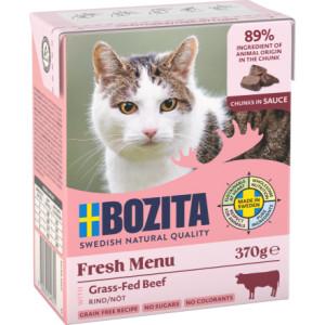 Bozita met rund stukjes in saus natvoer kat 12 x 370 g