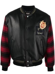 Roberto Cavalli veste bomber à manches contrastantes - Noir