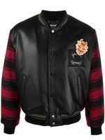 Roberto Cavalli veste bomber à manches contrastantes - Noir