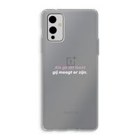 gij moogt er zijn: OnePlus 9 Transparant Hoesje
