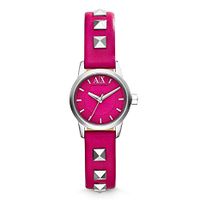 Horlogeband Armani Exchange AX6022 Leder Roze 12mm