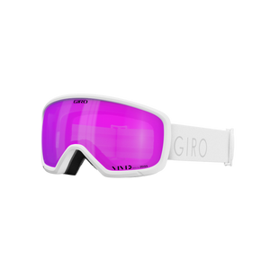 Giro Millie wintersportbril Wit Vrouwen Roze Cilindrische (platte) lens