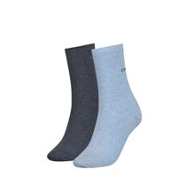 Calvin Klein Dames Sokken Classic 2-pack Denim Melange-One Size (37-41)